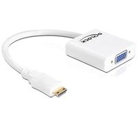 DELOCK 65348 - Delock Adaptateur HDMI-mini C mâle > VGA femelle blanc
