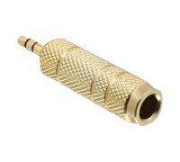 DeLOCK 65360 changeur de genre de câble 3.5 mm 6.35 mm Or