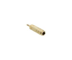 DeLOCK 65360 changeur de genre de câble 3.5 mm 6.35 mm Or