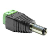 DeLOCK 65396 changeur de genre de câble DC 2.1 x 5.5 mm 2p Noir, Vert