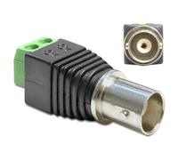 DeLOCK 65416 changeur de genre de câble BNC 2p Noir, Vert, Argent