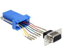 Delock 65430 Adapter Delock D-Sub9 -> RJ45 Bu/Bu Montagesatz