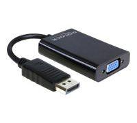 DeLOCK 65439 câble vidéo et adaptateur VGA (D-Sub) DisplayPort Noir