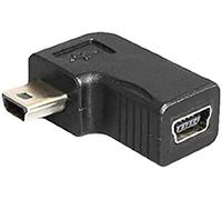 DeLOCK 65448 Câble Adaptateur - Adaptateur pour Câble (Mini USB B, USB B Mini, mâle/Femelle, Noir, Nickel)