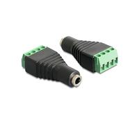DeLOCK 65457 Adaptateur 3.5mm Femelle vers 4pin Noir et Vert - Connecteur audio 3.5mm et connecteur 4 broches - Connectique standard