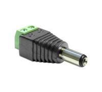 DeLOCK 65487 Adaptateur DC 2.5 x 5.5 mm Mâle vers Connecteur 2p Noir/Vert - Connecteur DC 2.5x5.5mm, 2-Pin - Vendu à l'unité