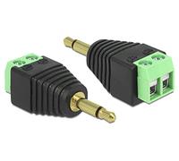 DeLOCK 65528 - Adaptateur pour cable (3.5 mm, masculin, noir, vert, argent, 4 cm, 1.9 cm, 1.7 cm)