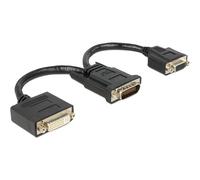 Delock 65555 - DMS-59 - DVI 24+5/VGA - Connecteur mâle / Connecteur femelle - 0,2 m - noir