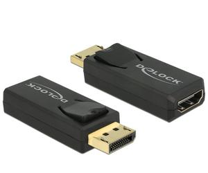 DeLOCK 65571 changeur de genre de câble Displayport 1.2 HDMI Noir