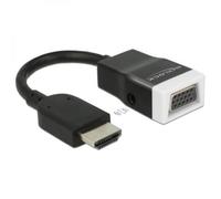 DeLOCK 65587 câble vidéo et adaptateur HDMI Type A (Standard) VGA (D-Sub) + 3,5 mm Noir, Blanc