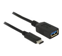 Delock 65634 USB3.1 Kabel C -> A St/Bu 0.15m schwarz
