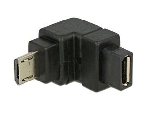 DeLOCK 65668 Adaptor USB 2.0 Micro-B Male Plug > USB 2.0 Micro-B Female, Angled
