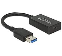 DeLOCK 65698 câble USB 0,15 m USB 3.2 Gen 2 (3.1 Gen 2) USB A USB C Noir