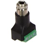 DeLock 65878 3 Broches de 3,5 mm Noir, Vert, interfaces Acier Inoxydable - Câble/Adaptateur (3 Broches, 3,5 mm Femelle, Noir, Vert, en Acier Inoxydable)