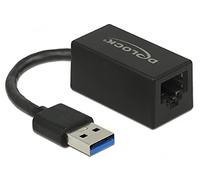 DeLOCK SuperSpeed USB-A (USB 3.1 Gen 1) mâle > Gigabit LAN 10/100/1000 Mbps compact, Adaptateur