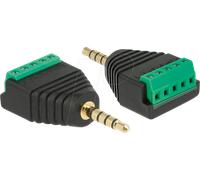 DeLock Adaptateur Jack 3,5 mm vers bornier 5 Broches