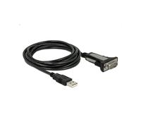 Delock Usb 2.0 Adaptateur [1x Usb 2.0 Type à Mâle - 1x Rs232 Mâle] 65962 3 M Y407743