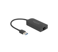 DeLOCK 66045 Adaptateur USB 5Gbps Type-A vers LAN RJ45 2.5 Gigabit - Connecteurs Mâle/Femelle - Chipset ASIX AX88279 - Câble 0.15m - Windows/macOS/Linux