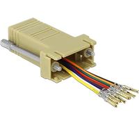 DeLOCK 66164 Adaptateur de câble Sub-D 9 Broches Rj-45 Noir, Gris, Acier Inoxydable