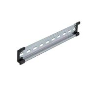 DeLOCK 66192 Rail DIN 35mm x 250mm Acier Inoxydable, Trous de Montage 15 x 6.2mm, Acier, pour Montage Composants Électroniques et Armoires de Contrôle