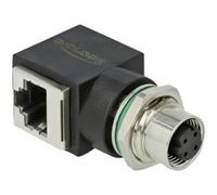 Delock 66312 DELOCK Adaptateur réseau M12 4 broches codage D Bu > RJ45 Bu