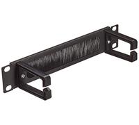 DeLOCK Panneau de Gestion de Câbles 10" 1U Métal/Nylon Noir avec 4 Crochets - Profondeur 25.4 cm, Largeur 77.5 mm, Hauteur 44 mm