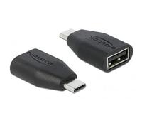 Delock 66528 Changeur De Genre De Câble Usb Type-c Usb Type-a Noir