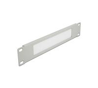 DeLOCK 66531 - Panneau de Gestion de Câbles 1U 10" Gris - Métal, Largeur 254 mm, Profondeur 44.5 mm, avec Brosse pour Rack Réseau