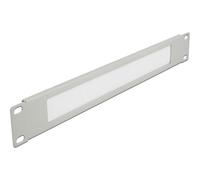 DeLOCK 66532 Panneau de Gestion de Câbles 1U 19" Gris Métal, Largeur 483mm, Profondeur 44.5mm, avec Brosse Nylon anti-poussière pour Rack Réseau