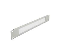 DeLOCK 66532 Panneau de Gestion de Câbles 1U 19" Gris Métal, Largeur 483mm, Profondeur 44.5mm, avec Brosse Nylon anti-poussière pour Rack Réseau