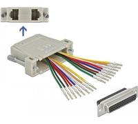 DeLOCK 66836, D-Sub 44 broches, 2x RJ-45, Beige