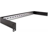 DeLOCK 66883 Cable Organizer Rack Cable Rail Black 1 pc(s), W128812306 (Cable Rail Black 1 pc(s))