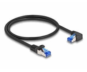 Delock 80221 RJ45 Câble réseau, câble patch CAT 6a S/FTP 0.50 m noir 1 pc(s)