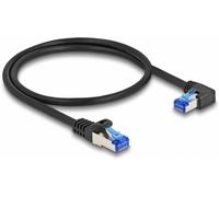 DeLock Câble réseau RJ45 80221 – CAT 6a S/FTP 0,50 m Noir 1 pièce