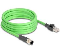 Delock 80429 RJ45 / M12 Câble réseau, câble patch SF/UTP 5.00 m vert 1 pc(s)
