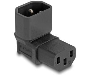 Delock 80472 Adaptateur secteur Secteur mâle C14 - Secteur femelle C13 noir 1 pc(s) Bag