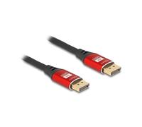 DeLOCK 80605 Câble DisplayPort 2 m Noir, Rouge