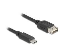 DeLOCK 81536 câble USB USB 2.0 1 m USB C USB A Noir