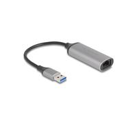 DeLOCK 81571 Adaptateur USB Type-A vers RJ-45 Anthracite, Aluminium, 5Gbit/s, 0.15m, Windows/Linux/macOS, 27x60x16mm