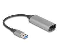 DeLOCK 81571 Adaptateur USB Type-A vers RJ-45 Anthracite, Aluminium, 5Gbit/s, 0.15m, Windows/Linux/macOS, 27x60x16mm