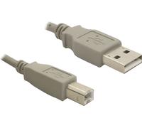 Delock 82215 USB Kabel Delock A -> B St/St 1.80m grau