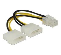 Delock 82315 DELOCK Stromkabel 2x Molex 4pin St -> PCI Express 6pin intern