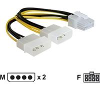 Delock 82397 Stromkabel Delock 2x Molex 4pin St -> PCI Express 8pin inter