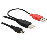 Delock 82447 USB Y-Kabel Delock 2x A -> Mini-B St/St 1.00m