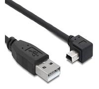 DeLock Câble USB 2.0 82683 USB A vers Mini-USB B 3 m connecteur coudé Noir