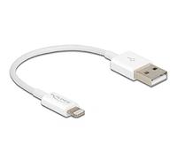 DeLock Câble USB 83001 0,15 m USB 2.0 USB A vers Micro-USB B/Lightning/Apple 30-pin Blanc