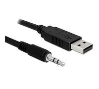 Converter USB 2.0 > Serial-TTL 3.5 mm stereo jack (5 V) - Adaptateur série - USB 2.0 - série - noir