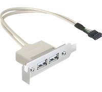 Delock 83119 Plaque à fente Delock 2x USB A