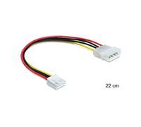 DeLOCK 83184 : Câble d'alimentation interne 0.22m, connecteur 1 mâle, connecteur 2 femelle, multicolore, AWG non spécifié.