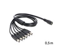 DeLOCK 83289 Câble d'alimentation Noir - Connecteur Mâle vers Femelle - Contacts plaqués Nickel - Code SH 84733080